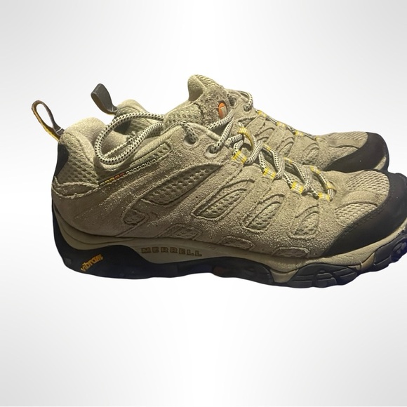 Merrell Moab Ventilator Hiking Shoes Women’s 9 Brown Suede Mesh Vibram Continuum - Picture 2 of 7